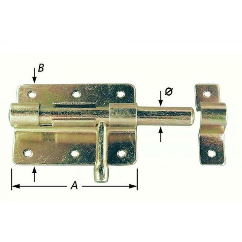 VERROU DE BOX 80MM D12 ZN   1-1008-80