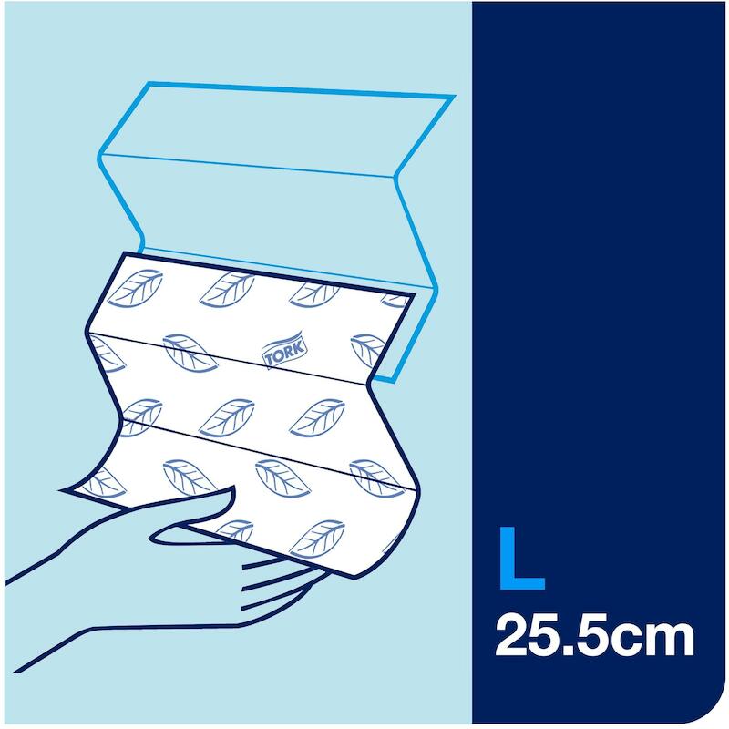 PAPIER 2 LAAGS - TORK 100289 - ( 26 CM)