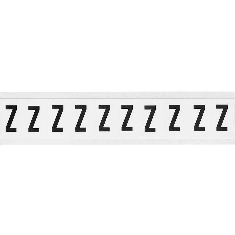LETTER - BRADY 234388 - 'Z' ZWART OP WIT 22X38 MM(250 EA)
