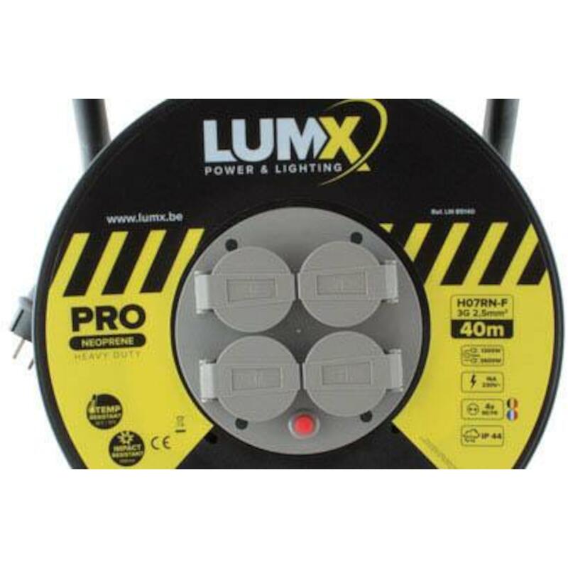 ENROULEUR CÂBLE NEOPR 3X2,5 LM 85140 - 40M    LUMX
