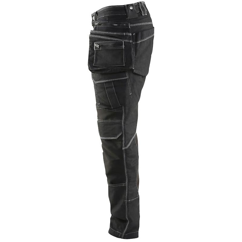 BROEK DENIM STRETCH HZ      1990 ZWART   C48 BLAKL