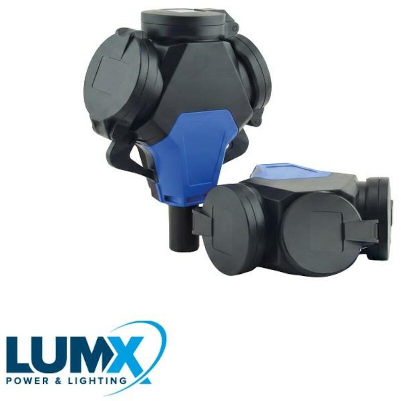 CONTACTBLOK 230V 2P+A       LM 48600          LUMX