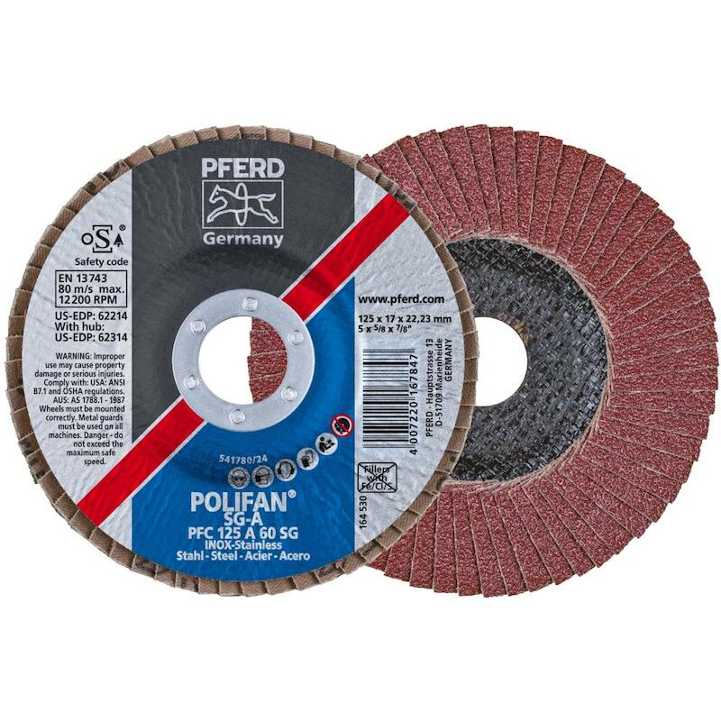LAMELLENSCHIJF 125MM (CON.) A SG STEELOX P60 PFERD