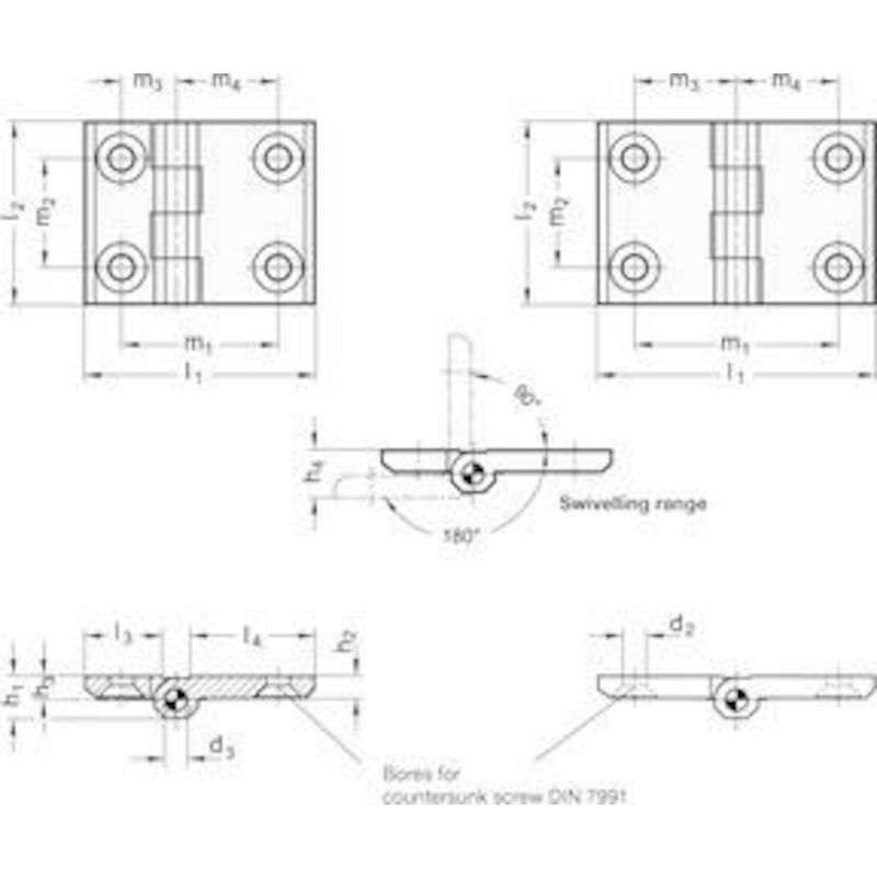 SCHARNIER 76X50MM INOX      237-NI-76-50-A-GS
