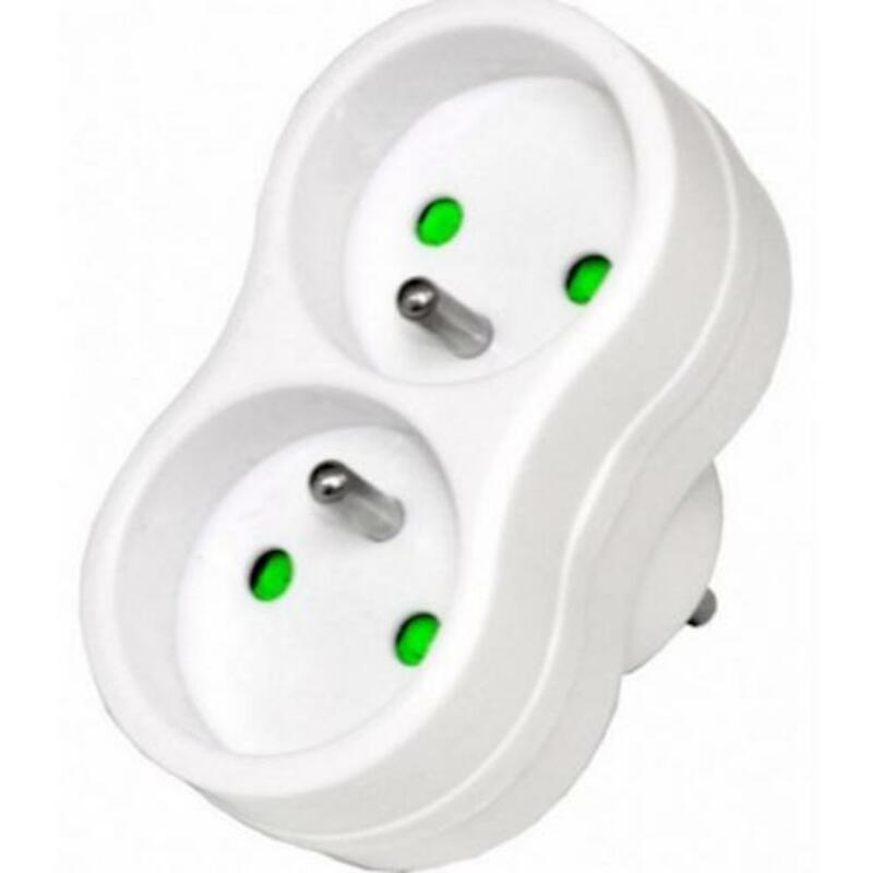 PRISE DOMINO 2X2P+T-16A     38335            BLANC