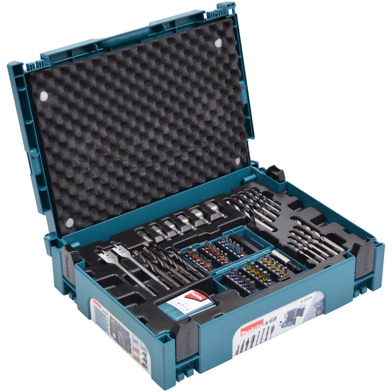 BOOR-/BITSET IN KOFFER      B-49638   (69ST)MAKITA