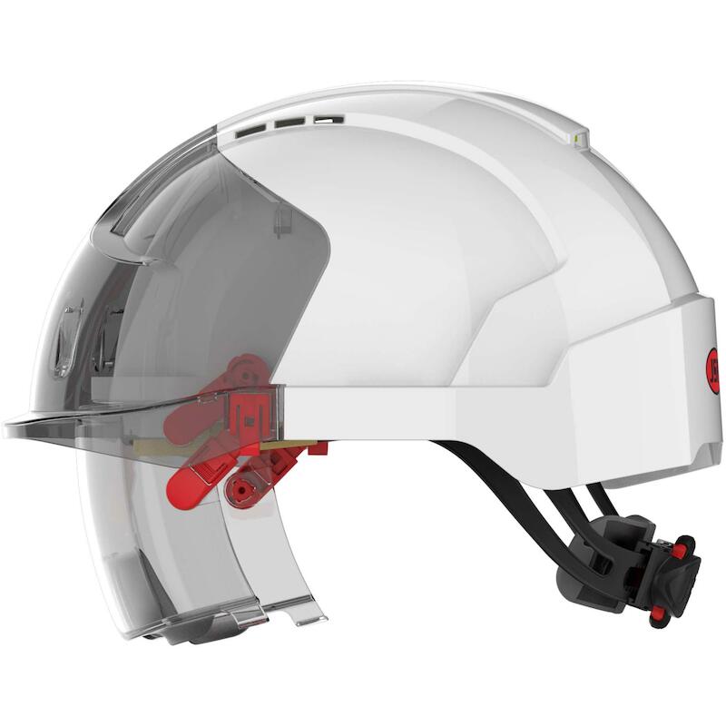 Jsp - Safety helmet - evo VISTAlens - With integrated eyewear - Vented - Wheel ratchet - White - 03043016