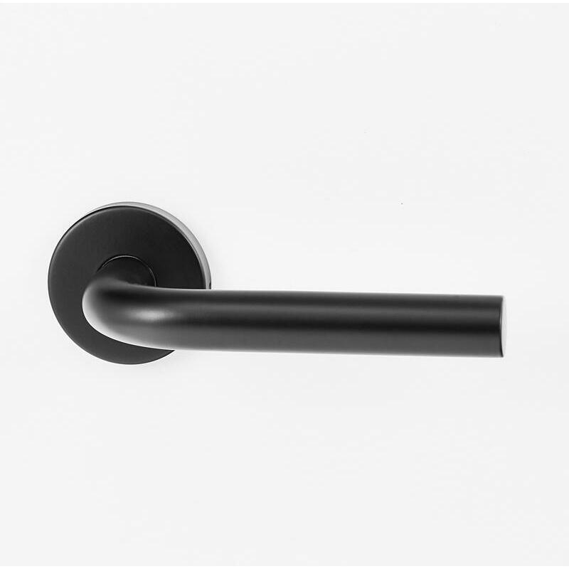 DEURKRUK L ZWART 19MM + ROZ. BASIC          CRIDEA