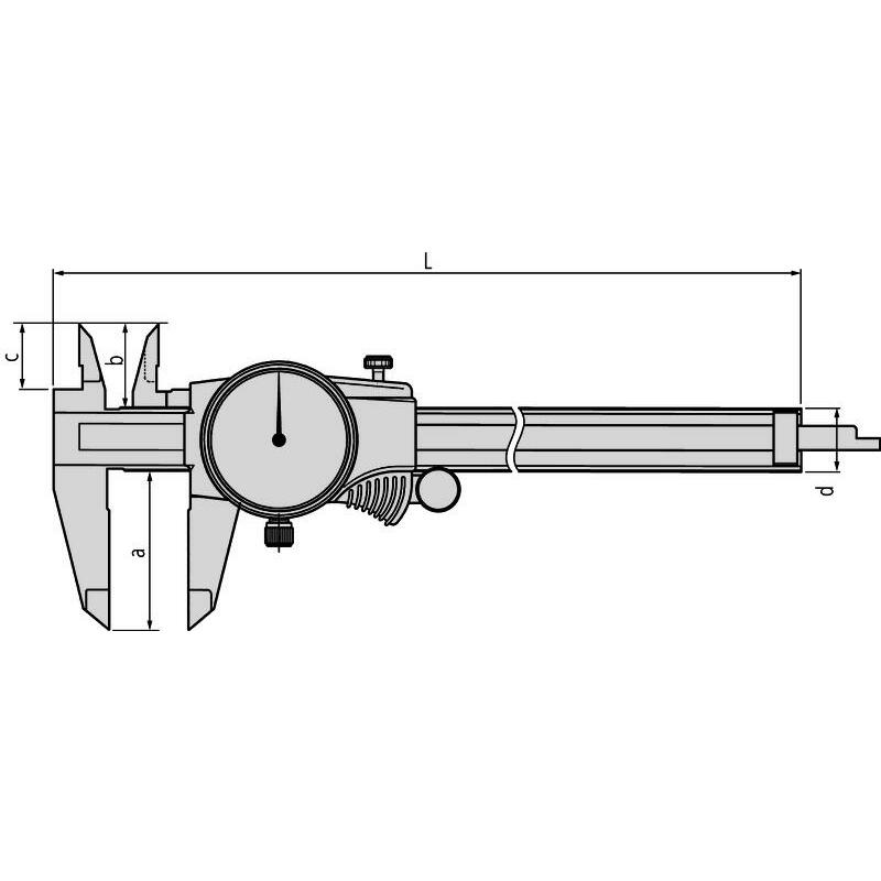 MEETKLOKSCHUIFMAAT 0-200MM  505-731 0,02MM MITUTOY