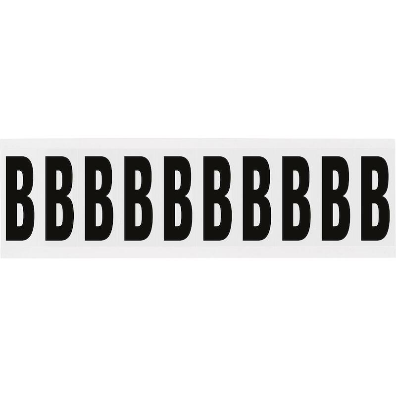 LETTER - BRADY 234464 - 'B' ZWART OP WIT 22X57 MM(250 EA)
