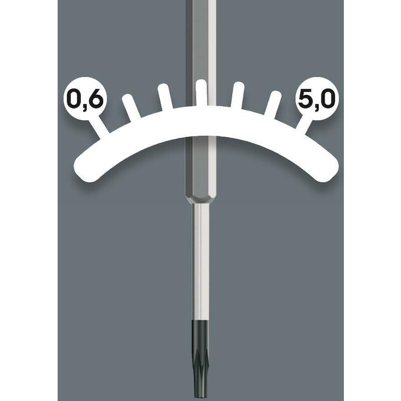 WERA 300 DRAAIMOMENT-INDICATOR TORX (TX 7, 0,9 Nm)