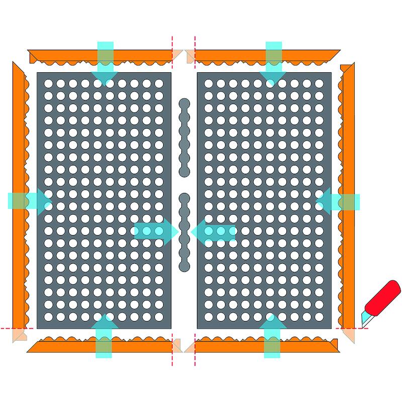 TAPIS AF SAF.DRAINAGE NO/OR 549S3864OB 163X97CM
