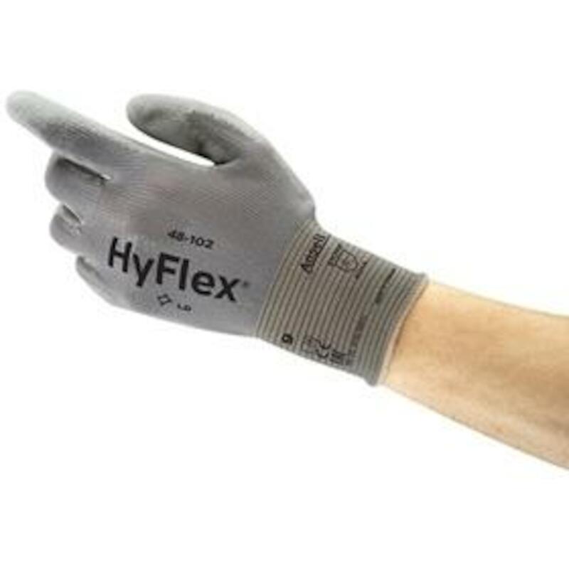 Ansell - Werkhandschoenen HyFlex 48-102 - Maat 11 - Polyurethaan - en 388 - Grijs - 02616960