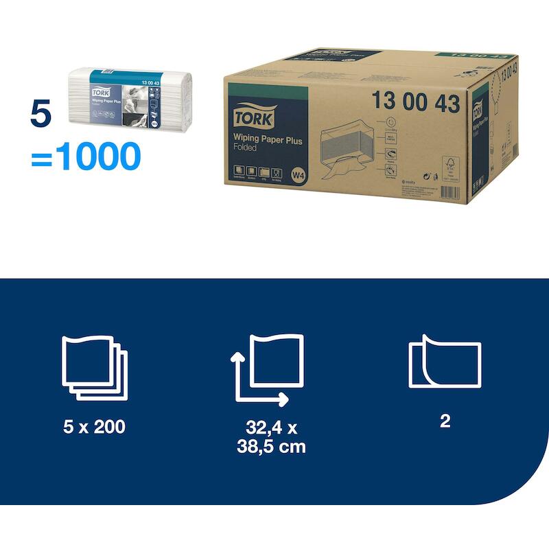 PAPIER 2 LAAGS - TORK 130043 - ( 221 M)