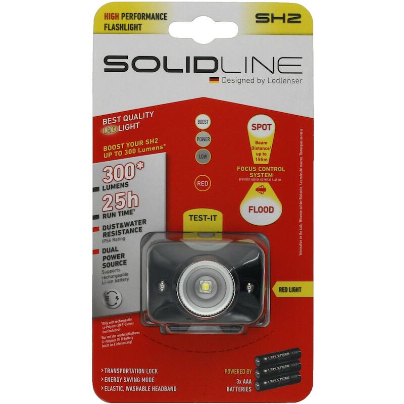 HOOFDLAMP 100LM-120M-7H     SH2 (3XAAA) LED LENSER