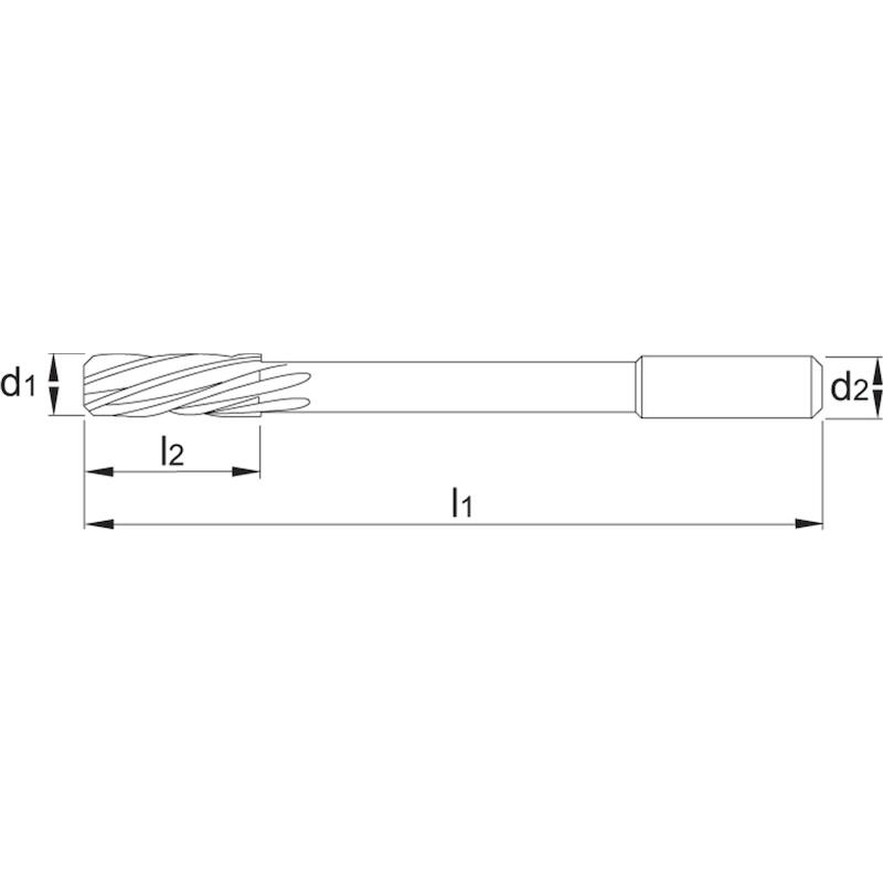 HSS-E MACHINERUIMER DIN 212 H7 10,5 MM - 513201050 - PHANTOM