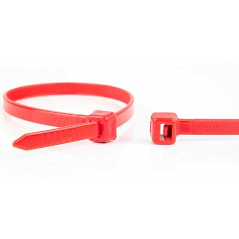 Cable tie - Polyamide 6.6 - 4.8 x 200 mm - Red - 100 pieces - 02886633