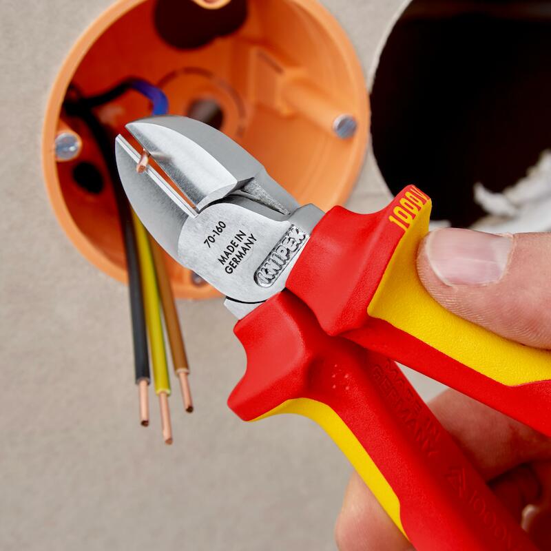 PINCE COUPANTE DE CÔTÉ VDE  70 06 - 160MM   KNIPEX