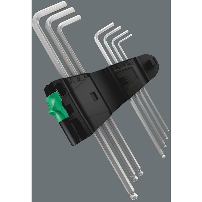 STIFTSLEUTELSET TORX ZWART  967 L/9 TORX HF   WERA