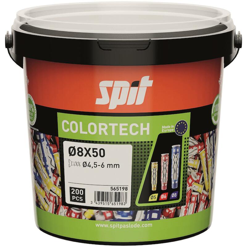 PLUG 8X50MM COLORTECH EMMER 565198     (200ST)SPIT