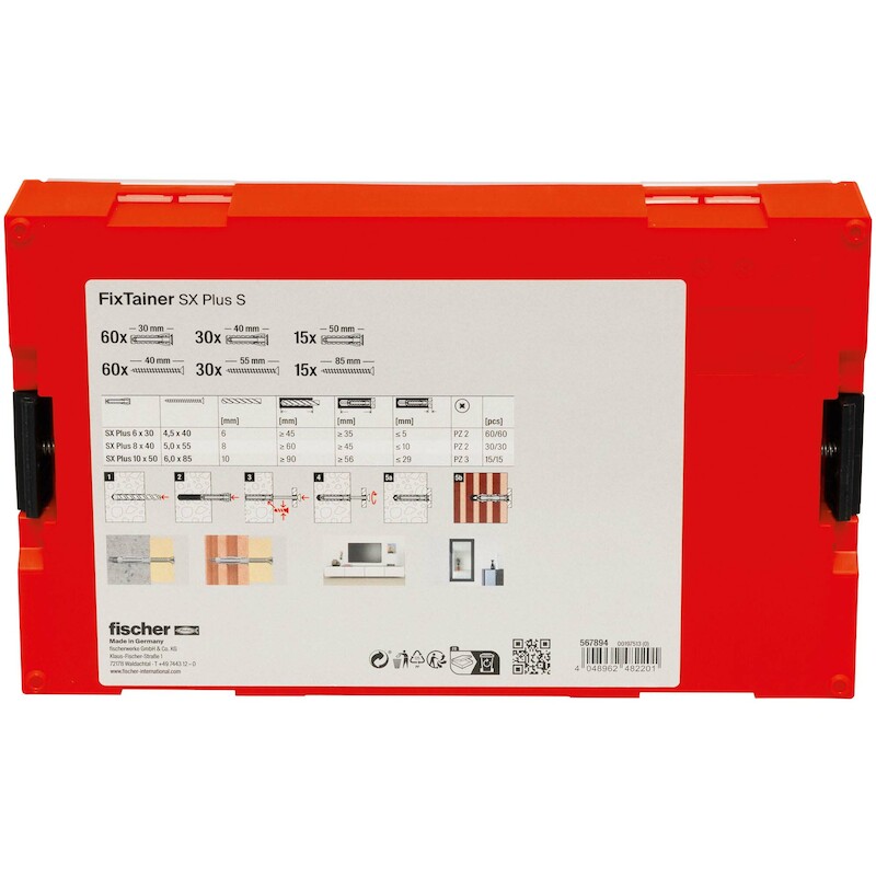 ASSORTIMENTSDOOS GEVULD     FIXTAINER SX PLUS  FIS