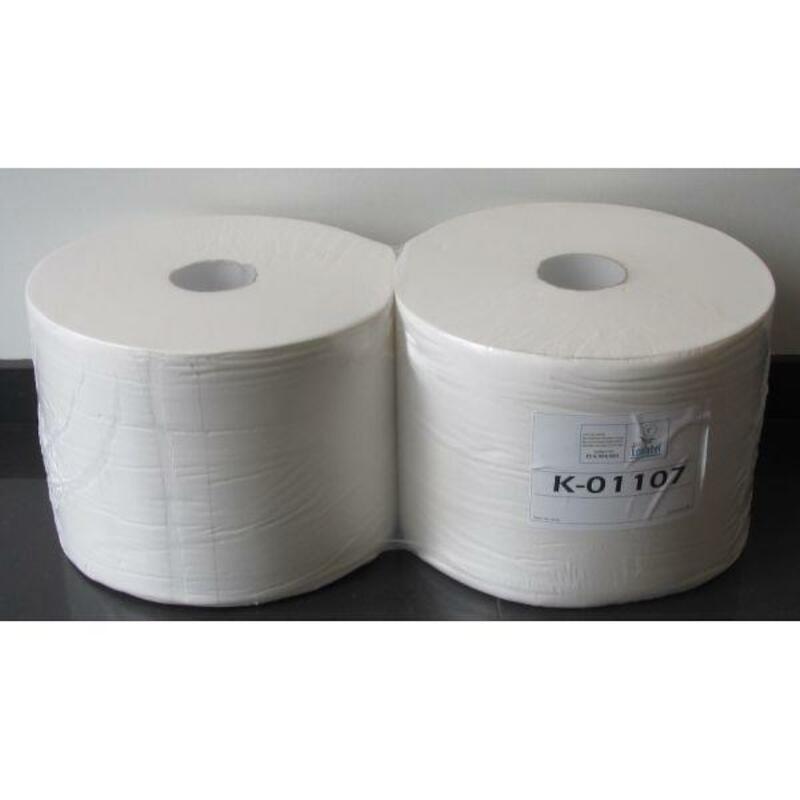 HANDDOEK MAXI-ROL WIT       1107-2L. 24CMX600M