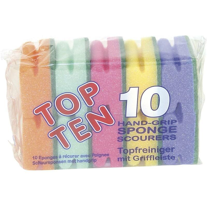 ÉPONGE À RÉCURER ASSORTI    105076 85X70X45(10PCS)