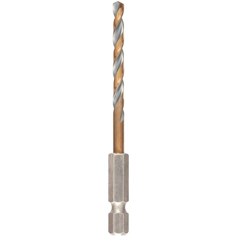 FORÉT À MÉTAUX HSS 4X80MM   DT20604-QZ HEX 1/4"DEW