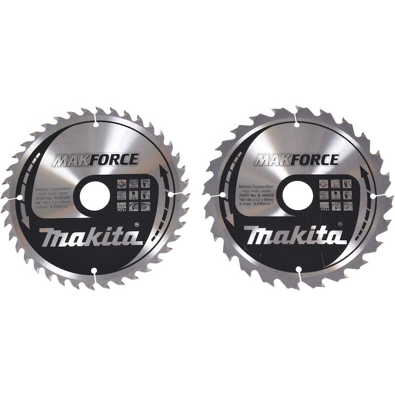 CIRKELZAAGBL.190X2,2X30     B-49323 24/40T (2ST)MA