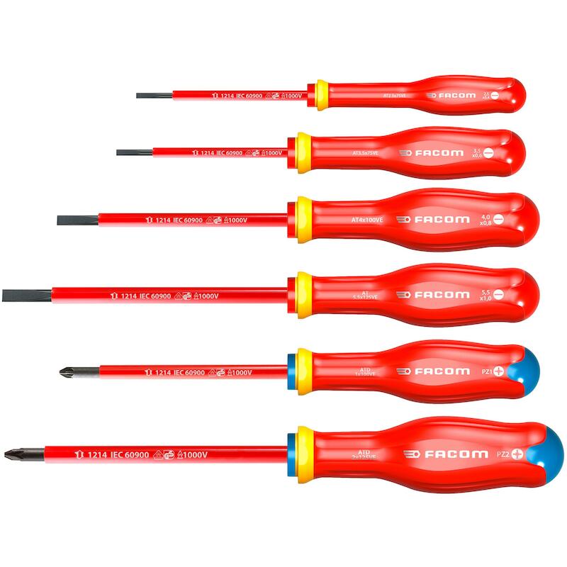 JEU DE TOURNEVIS VDE        ATDVE.J6PB  (6PC)FACOM