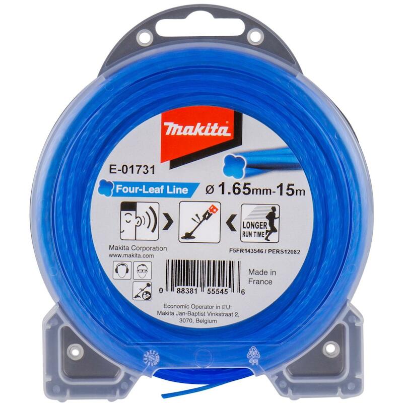 NYLONDRAAD TYPE KLAVERBLAD, 1,65 MM X 15 M - E-01731 - MAKITA