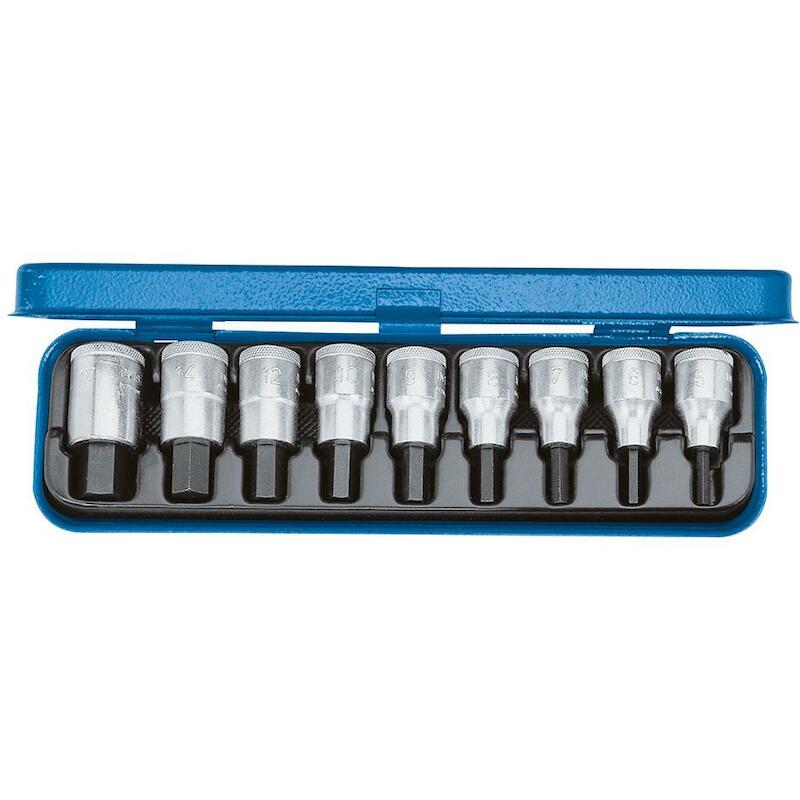 INBUSDOP.DOOS 1/2"(3/16-5/8)IN 19 PA (9ST)  GEDORE
