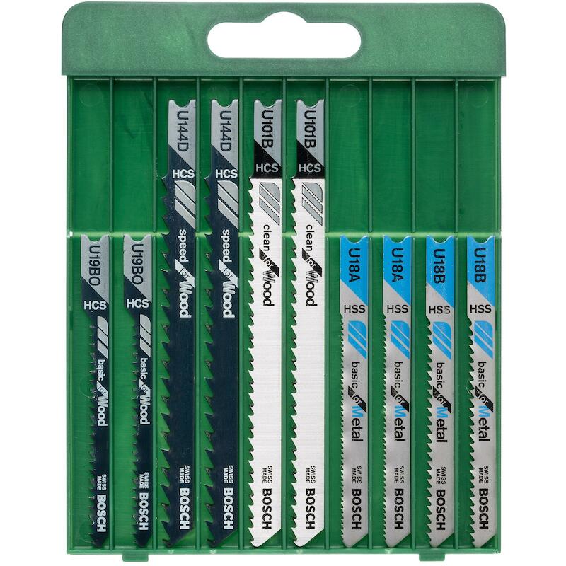 JEU LAMES SCIE SAUTEUSE "U" 2609256776 (10PC)BOSCH