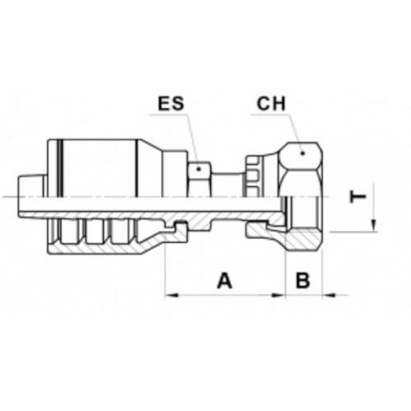 RACCORD A SERTIR      DKORFS (1JS43)-04-6 (9,5) IT