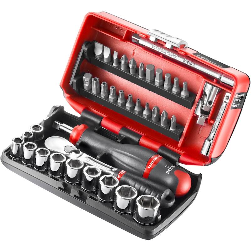 HANDDOPP.SET 6K COMPACT 1/4"RL.NANO-U1 INCH  FACOM