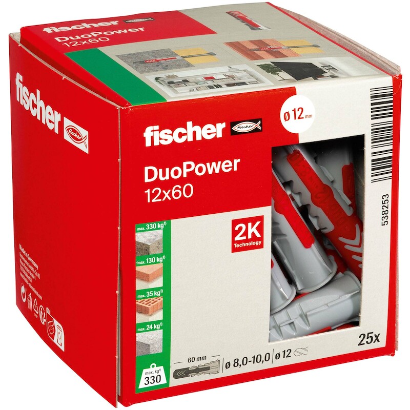 PLUG NYLON 12X60            DUOPOWER       FISCHER