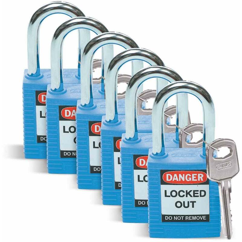 CADENAS DE SÉCURITÉ BLEU    051344 (6PCS)    BRADY