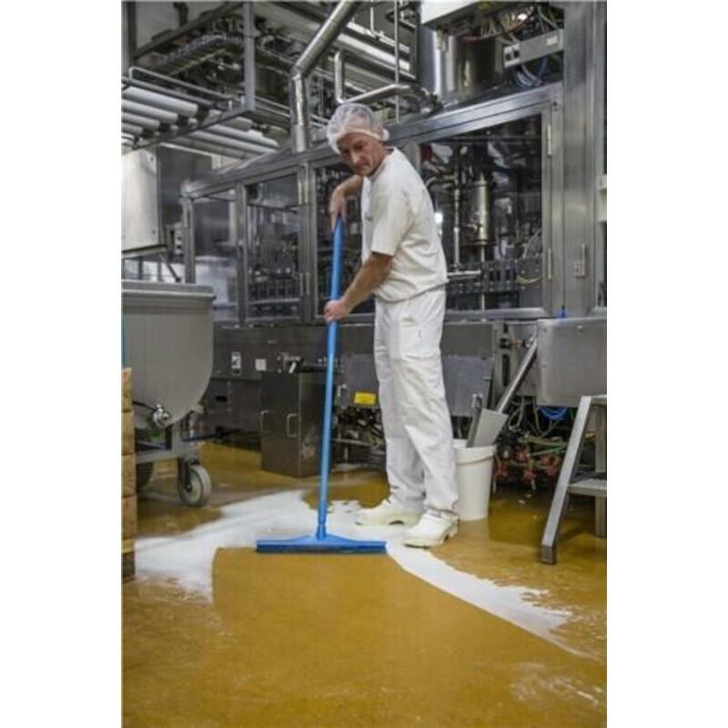 VLOERTREKKER - VIKAN 7140/3 - TPE RUBBER BLAUW 400MM
