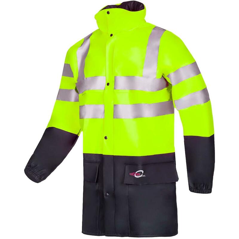 SIGNALISATIEJAS PARKA - SIOEN 4303 - FLUOGEEL EN MARINE L