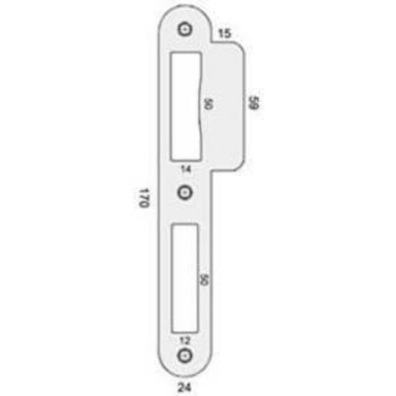 GÂCHE RÉV.ARR.INOX          PC080-27-39 (SERR.PROJ