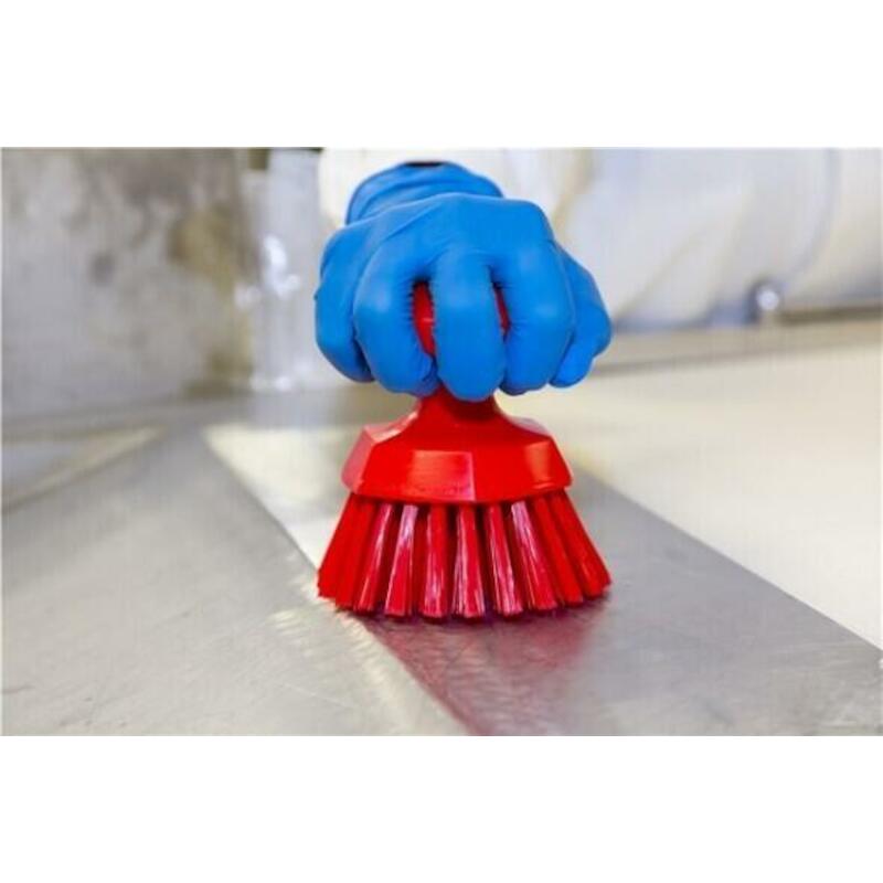 BROSSE RONDE POL.DUR BLANC  3885/5  110MM    VIKAN