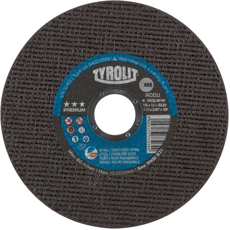 DISQUE TRONÇ. 125X1,0X22,23 PREMIUM        TYROLIT