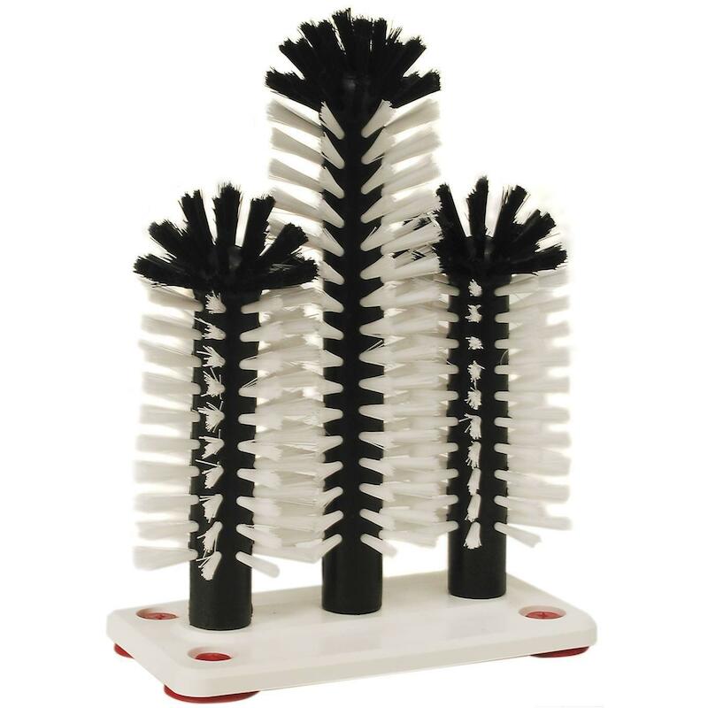BROSSE À VERRE PLASTIQUE    125004 3 PIÈCES  BETRA