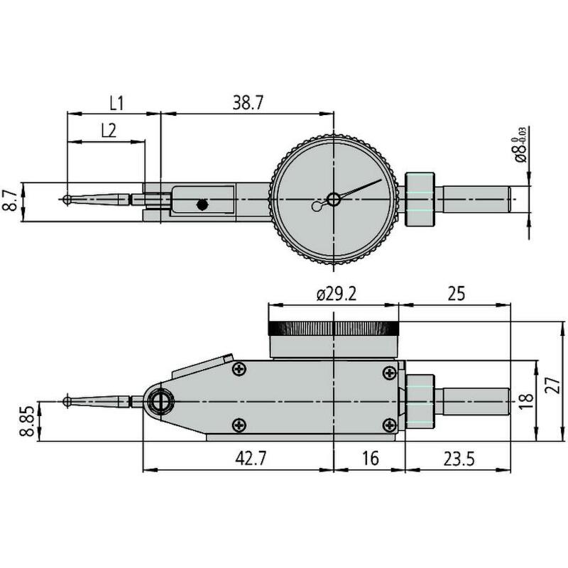 COMPAR.À T. 0,2MM 0-100-0E  513-405-10E (0,002MM)