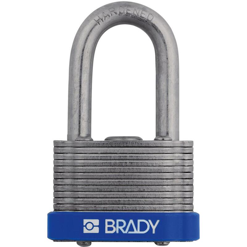 STEEL PADLOCK 44MM SHA KD BLUE/6    BRADY   6ST