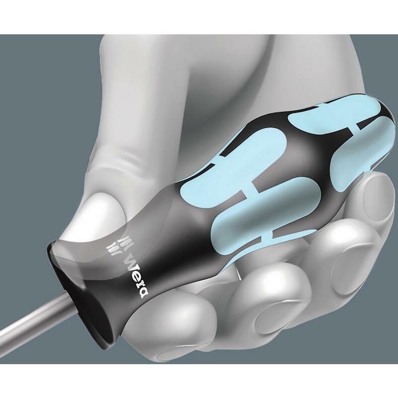 WERA 3816 R BITS-HANDHOUDER MET RAPIDAPTOR SNELWISSELHOUDER, RVS (1/4 duim x 119 mm)