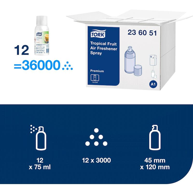 DÉSODORISANT PREM.FRUIT     236051 - 75ML     TORK