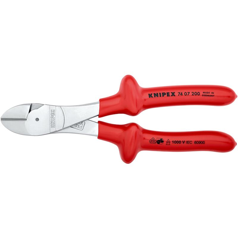 KRACHT-ZIJKNIPTANG VDE      74 07 - 200MM   KNIPEX