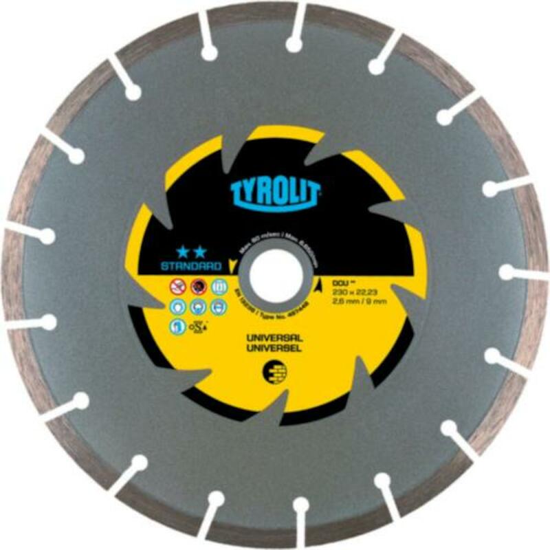 Tyrolit - Diamond cutting disc - C3 DCUS1 - ø 125 x 2 x 22.23 mm - 03173687