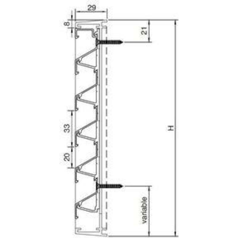 GRILLE MUR APPLIQUE NATUREL 431 165X165     RENSON